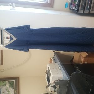 Long blue dress